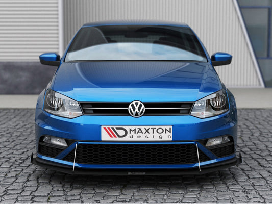 Front Racing Splitter (with Wings) - Volkswagen Polo GTI Mk5 Facelift