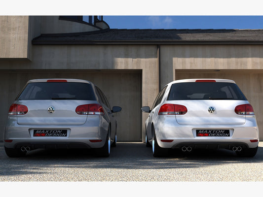 Rear Valance - Volkswagen Golf VI With 2 Exhaust HOLE
