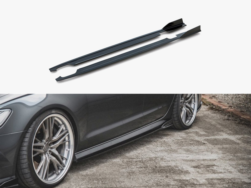 Side Skirts Diffusers - Audi A6 / A6 C7 S Line / S6 C7 FL