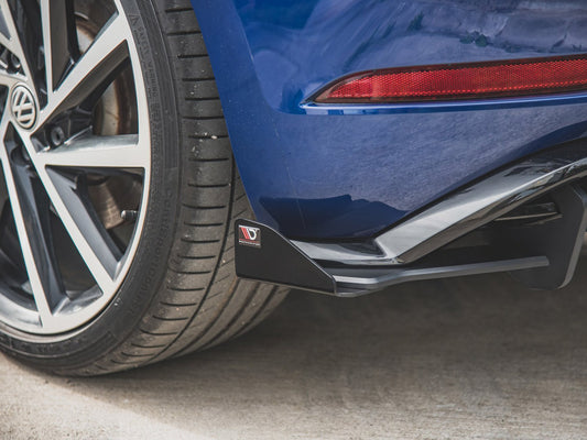 Street PRO Rear Side Splitters + Flaps - Volkswagen Golf R Mk7 Facelift