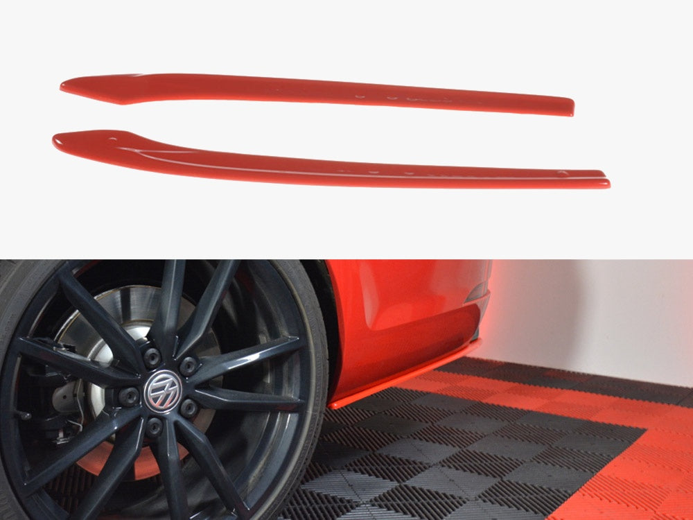 Rear Side Splitters V.2 - Volkswagen Golf 7 R Variant Facelift - Textured