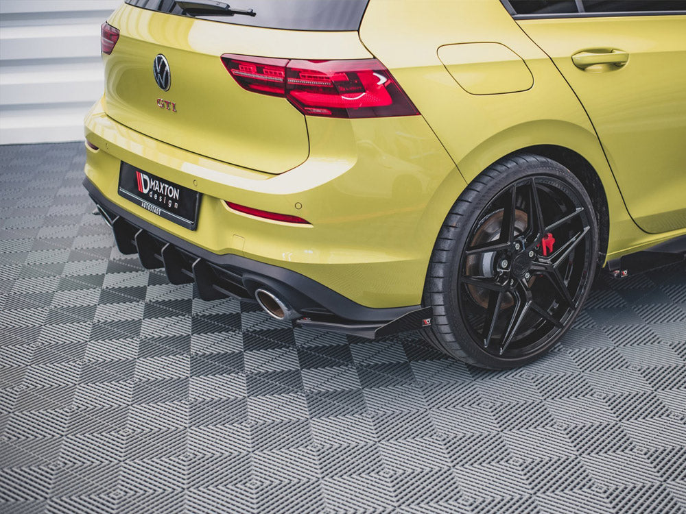 Street PRO Rear Side Splitters + Flaps - Volkswagen Golf 8 GTI Clubsport