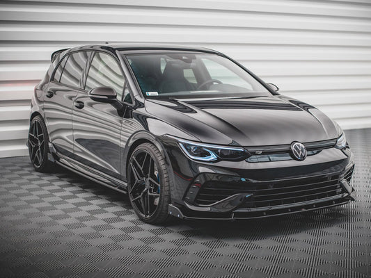 Front Splitter V.2 + Flaps - Volkswagen Golf R Mk8