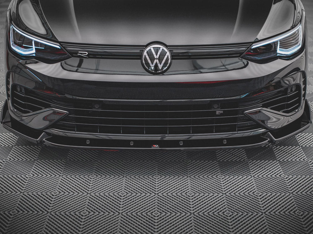 Front Splitter V.2 + Flaps - Volkswagen Golf R Mk8