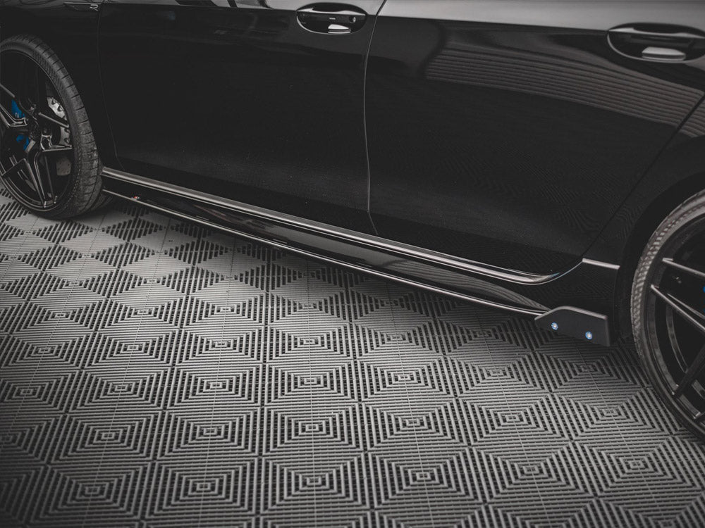 Side Skirts Diffusers V.2 + Flaps - Volkswagen Golf R Mk8