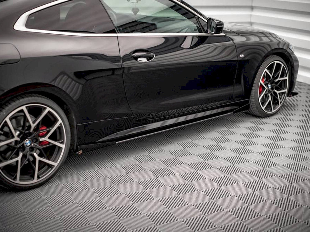 Street PRO Side Skirts Diffusers + Flaps - BMW 4 Series (M-Pack / M440i G22 / G23 / G22 Facelift / G23 Facelift)