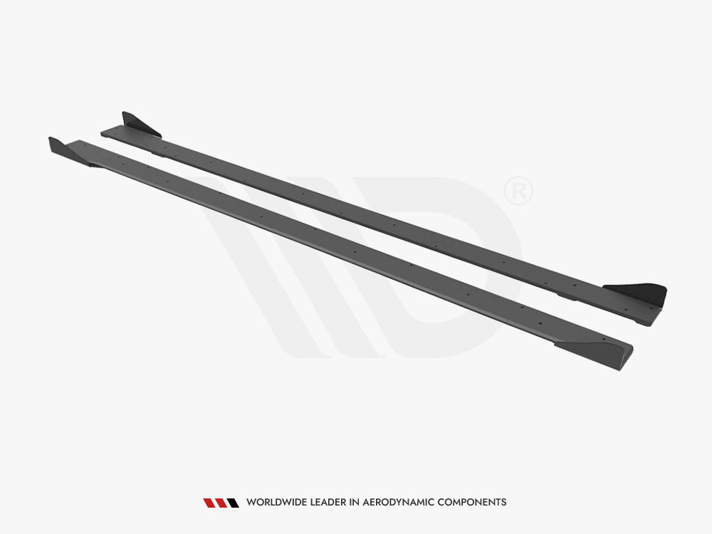 Street PRO Side Skirts Diffusers + Flaps - Volkswagen Golf R Mk7
