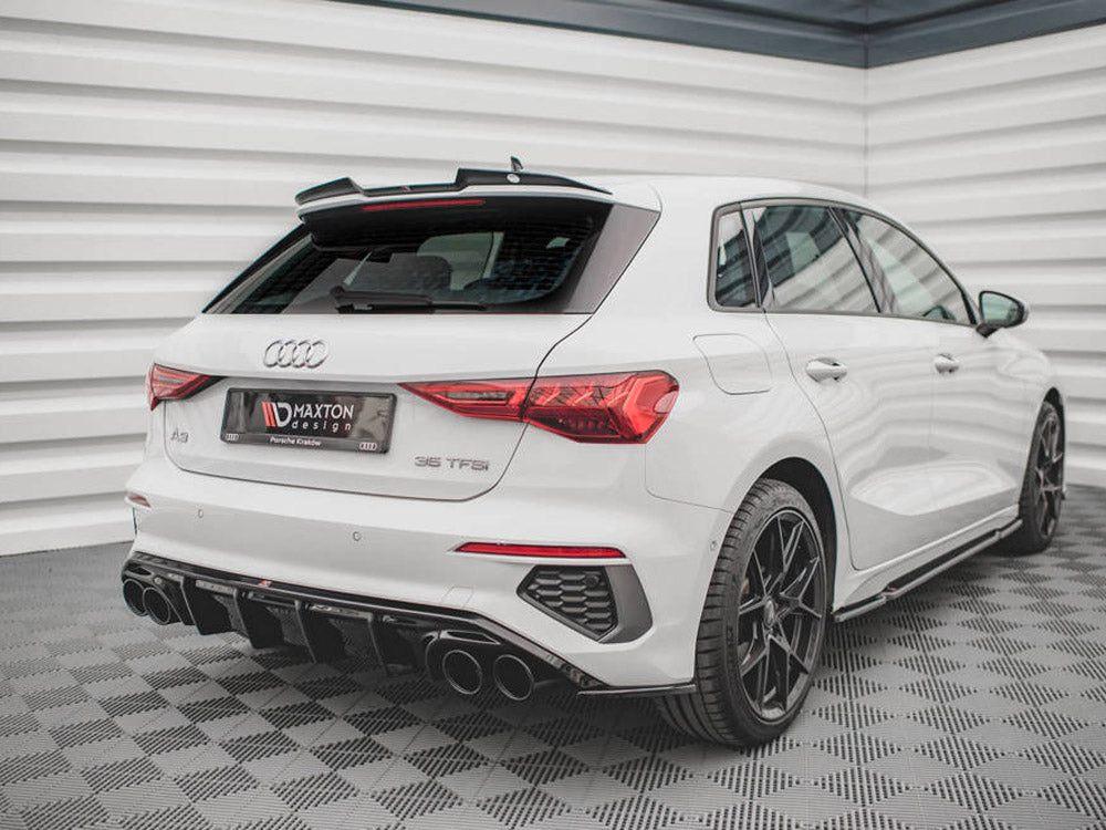 Rear Valance + Exhaust Ends Imitation - Audi A3 S Line Sportback 8Y