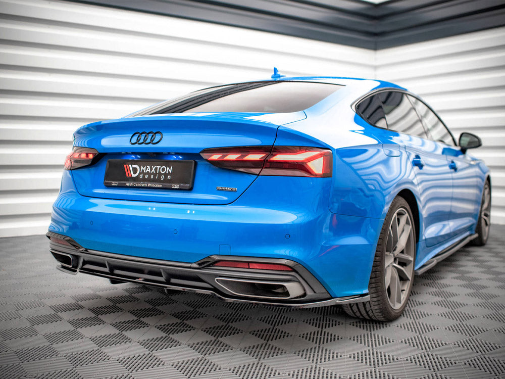 Rear Splitter (Vertical Bars) - Audi A5 S Line F5 Facelift