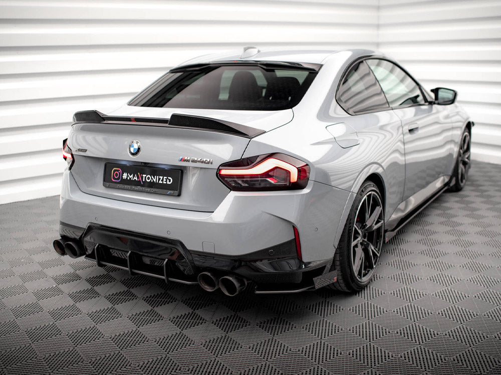 Street Pro Rear Side Splitters + Flaps - BMW 2 Series (Coupe M240i G42)