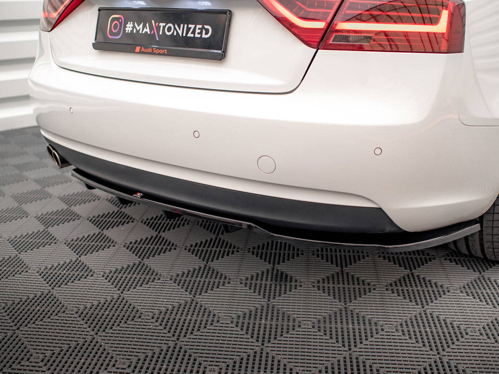 Central Rear Splitter (Vertical Bars) - Audi A5 Coupe 8T Facelift