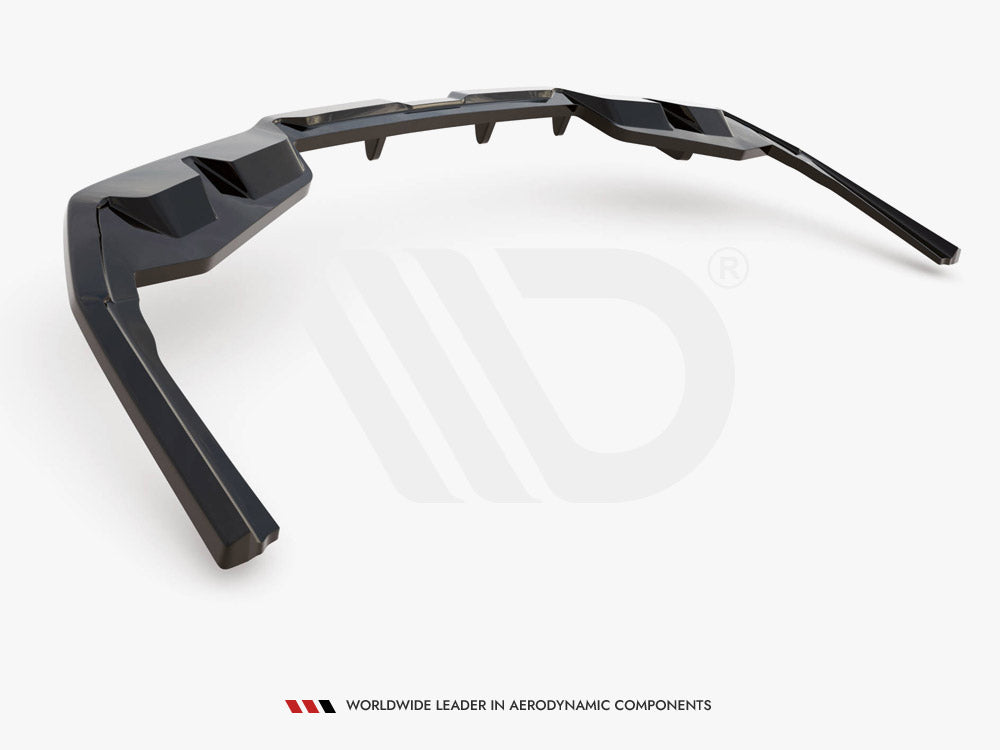 Central Rear Splitter (Vertical Bars) V1 - BMW I4 (M-Pack G26)