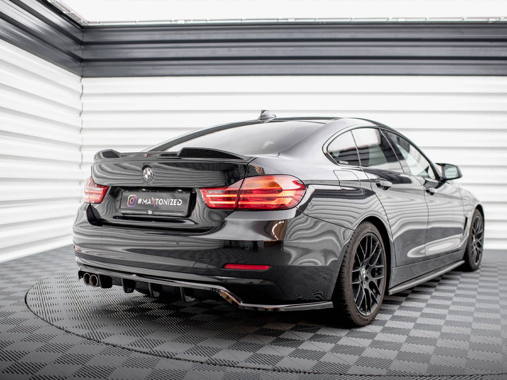 Central Rear Splitter (Vertical Bars) - BMW 4 Series (Gran Coupe F36)