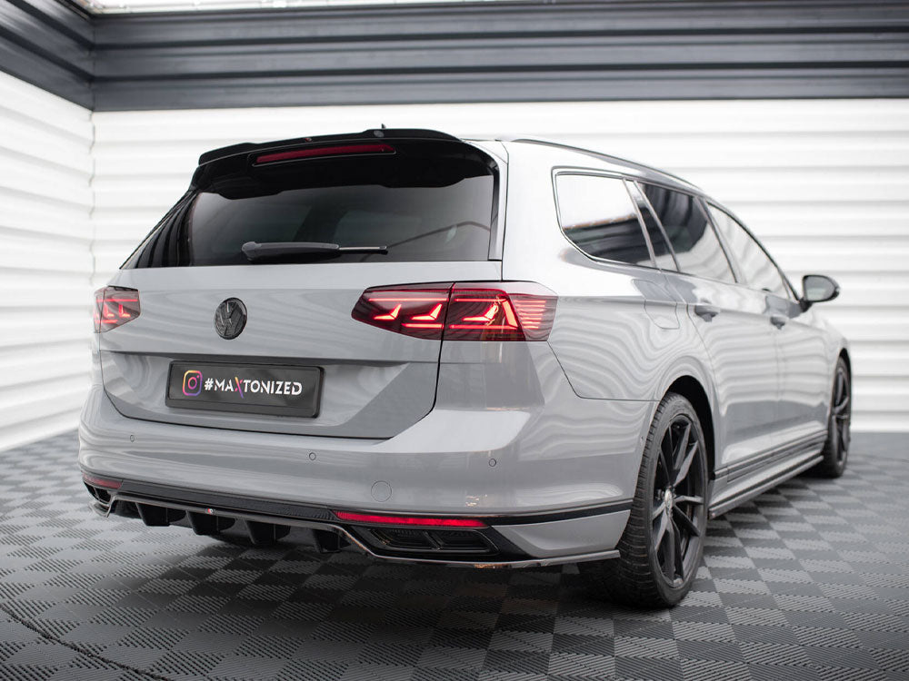 Rear Splitter (Vertical Bars) - Volkswagen Passat R-Line B8 Facelift