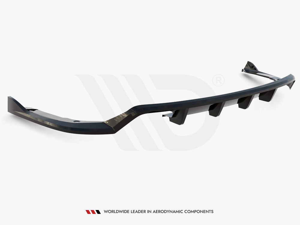 Central Rear Splitter (Vertical Bars) - BMW 4 Series (Coupe / Gran Coupe / Cabrio M-Pack F32 / F36 / F33)