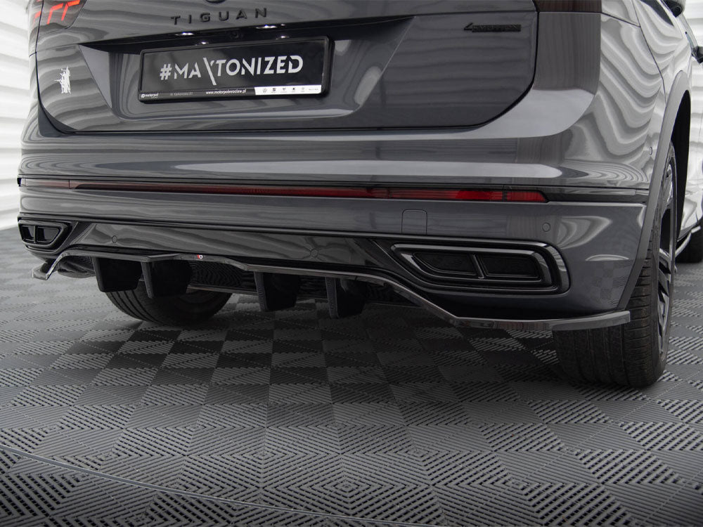 Rear Splitter (Vertical Bars) - Volkswagen Tiguan R-Line Mk2 Facelift