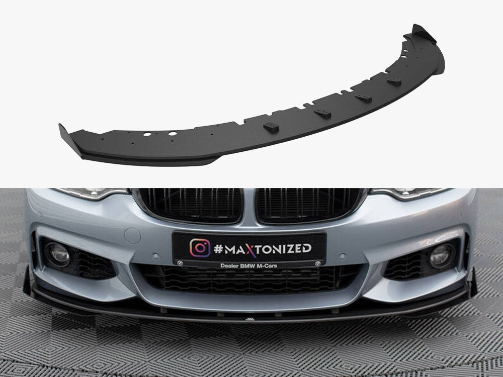 Street PRO Front Splitter + Flaps - BMW 4 Series (Coupe / Gran Coupe / Cabrio M-Pack F32 / F36 / F33)