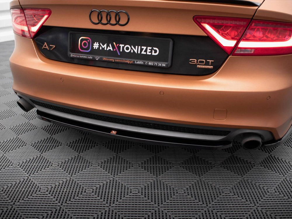 Central Rear Splitter - Audi A7 S Line C7