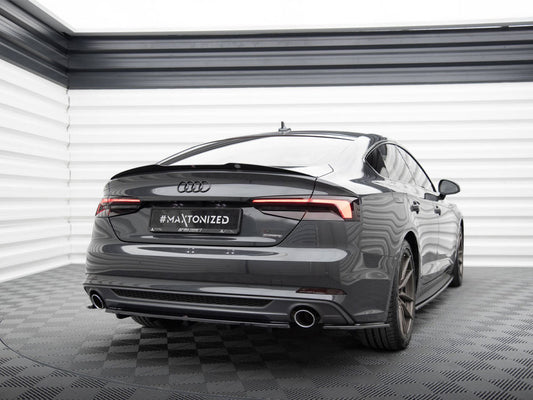 Central Rear Splitter (Vertical Bars) - Audi A5 S Line F5 Coupe / Sportback