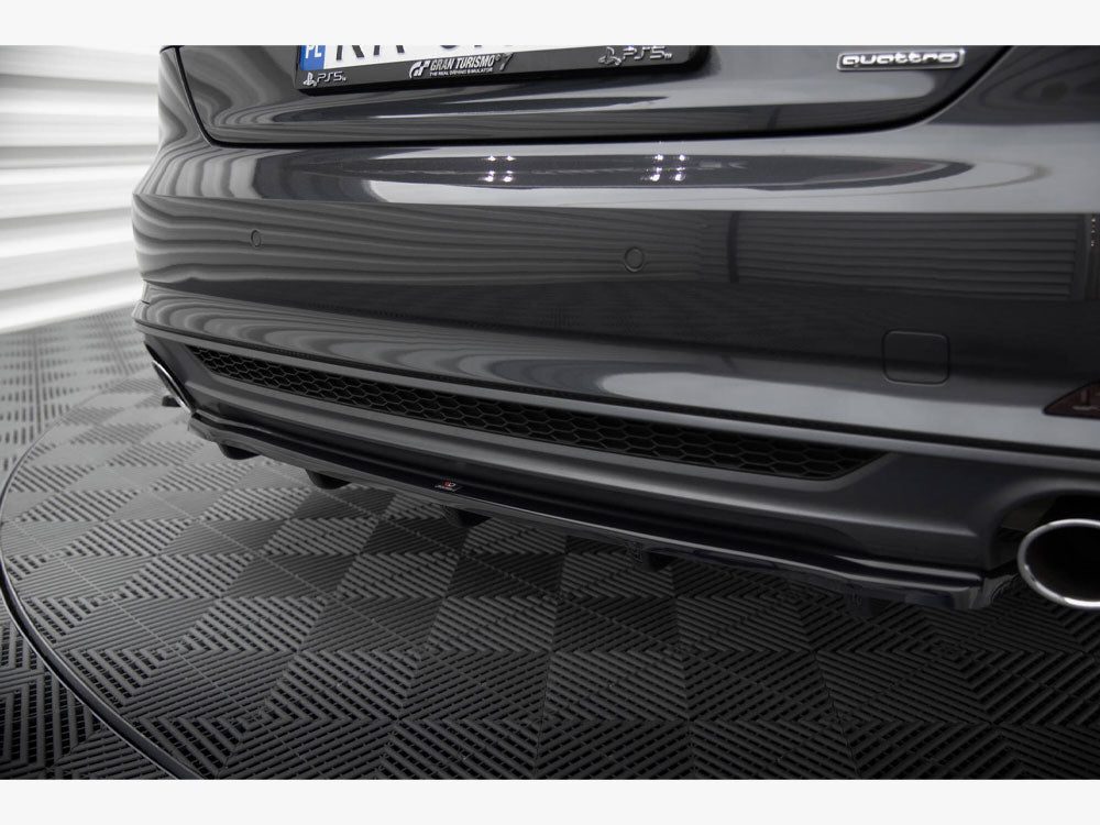 Central Rear Splitter (Vertical Bars) - Audi A5 S Line F5 Coupe / Sportback