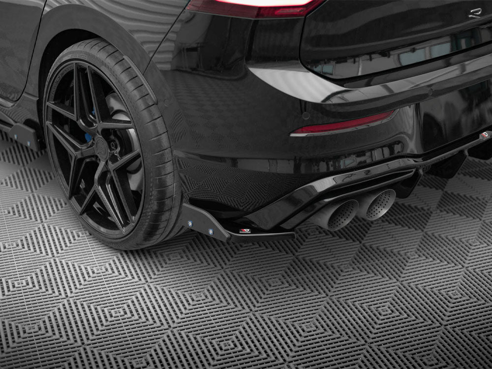 Rear Side Splitters V.6 + Flaps - Volkswagen Golf R Hatchback Mk8