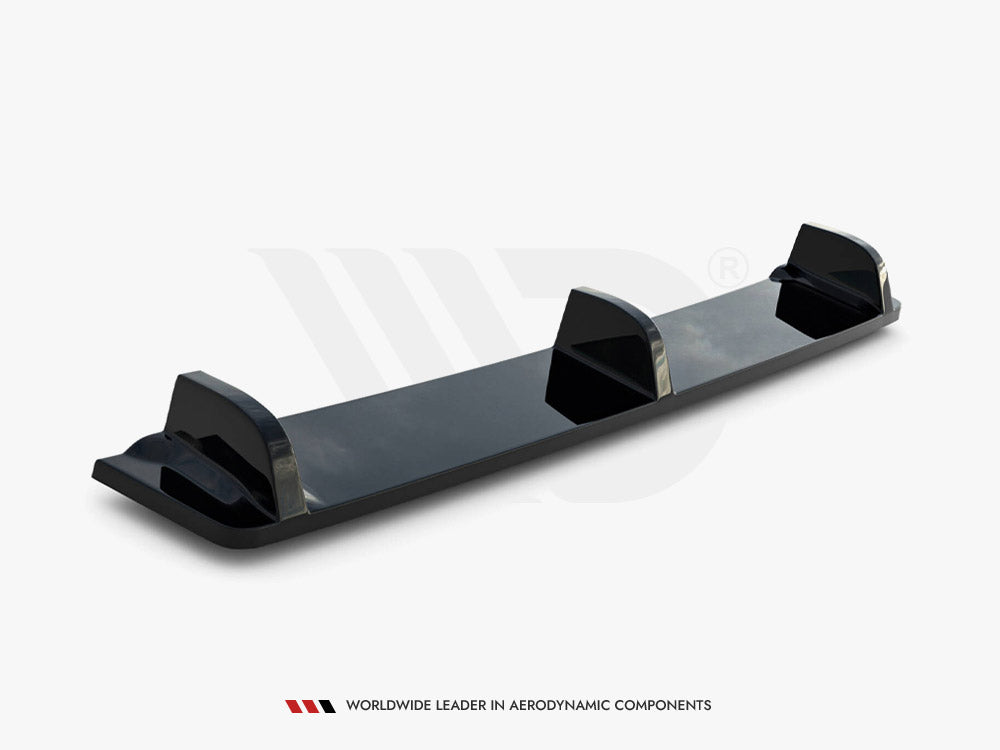 Central Rear Splitter (Vertical Bars) - Volkswagen Golf R Mk7