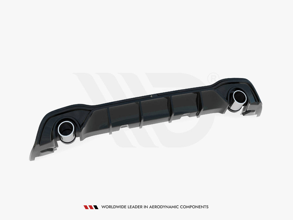 Rear Valance + Exhaust Ends Imitation - Volkswagen Golf GTE / R-Line Mk8 / Mk8 Facelift