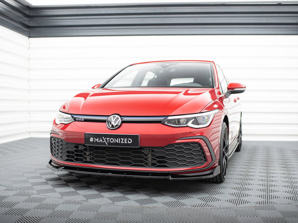 Front Splitter V.3 + Flaps - Volkswagen Golf GTI / GTE / GTD / R-Line Mk8