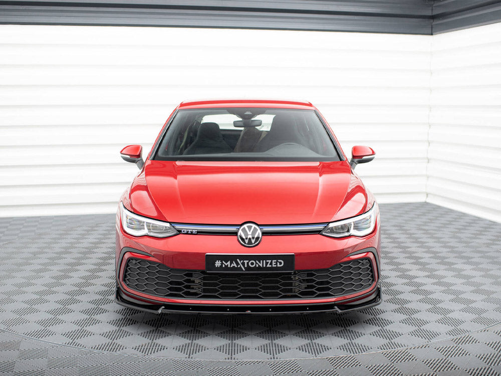 Front Splitter V.3 + Flaps - Volkswagen Golf GTI / GTE / GTD / R-Line Mk8