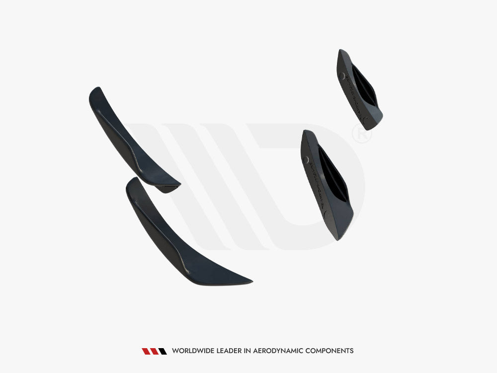 Front Bumper Wings (Canards) - BMW 1 Series (M-Pack / M140i F20 Facelift)