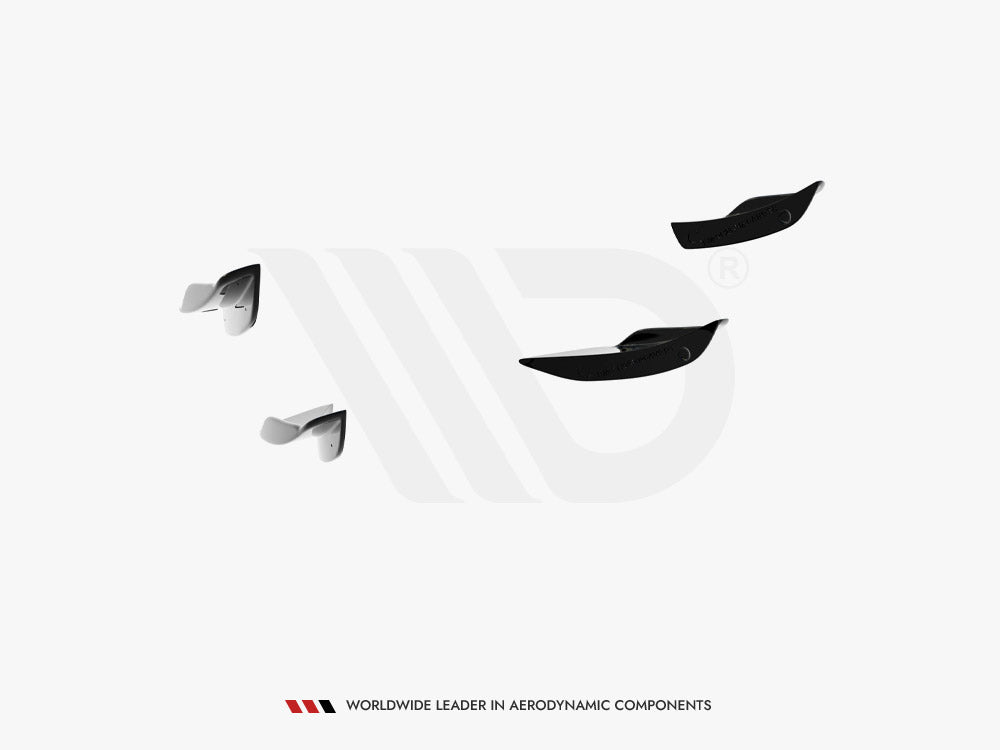 Front Bumper Wings (Canards) - BMW 1 Series (M-Pack / M140i F20 Facelift)