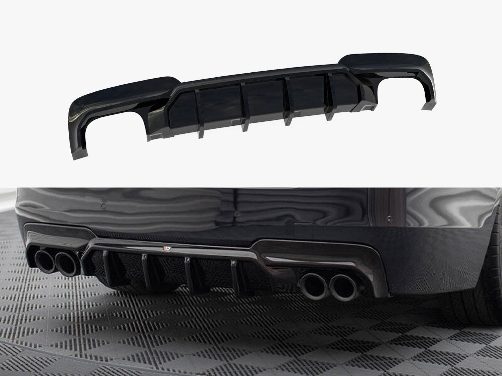 Rear Valance V2 - BMW 5 Series (M-Pack F10 / F11 (Version with two double exhausts)