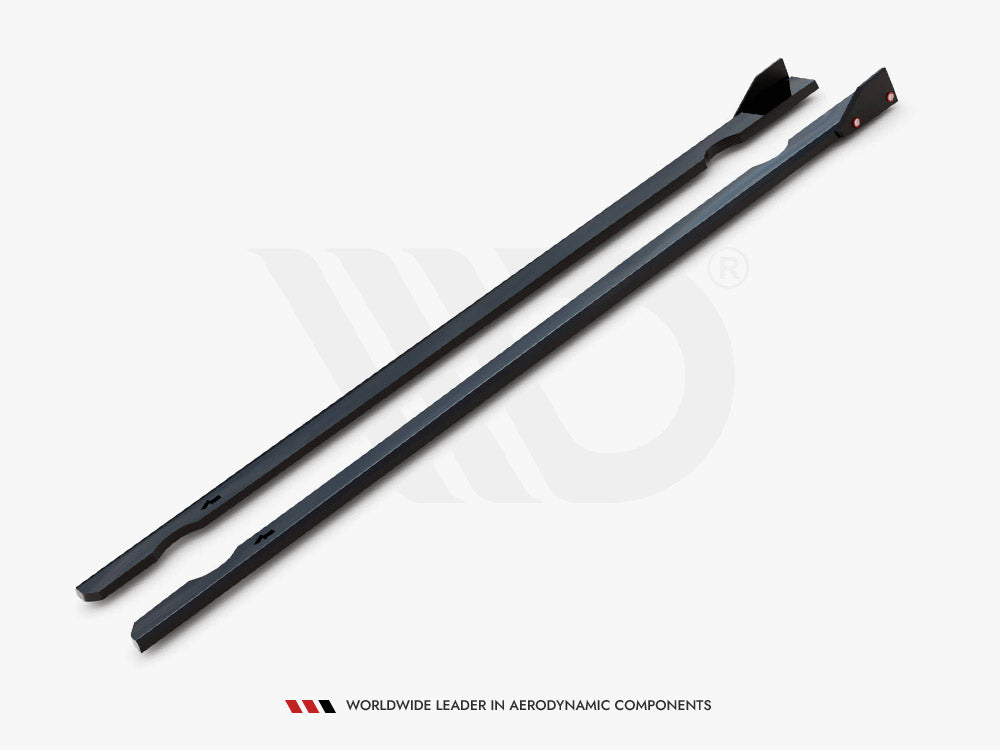 Side Skirts Diffusers V.3 + Flaps - Volkswagen Golf R / R-Line Mk7