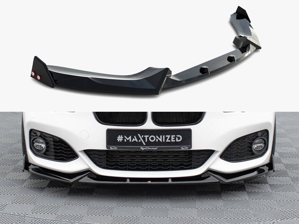 Front Splitter V.5 + Flaps - BMW 1 Series (M-Pack / M140i F20 Facelift)