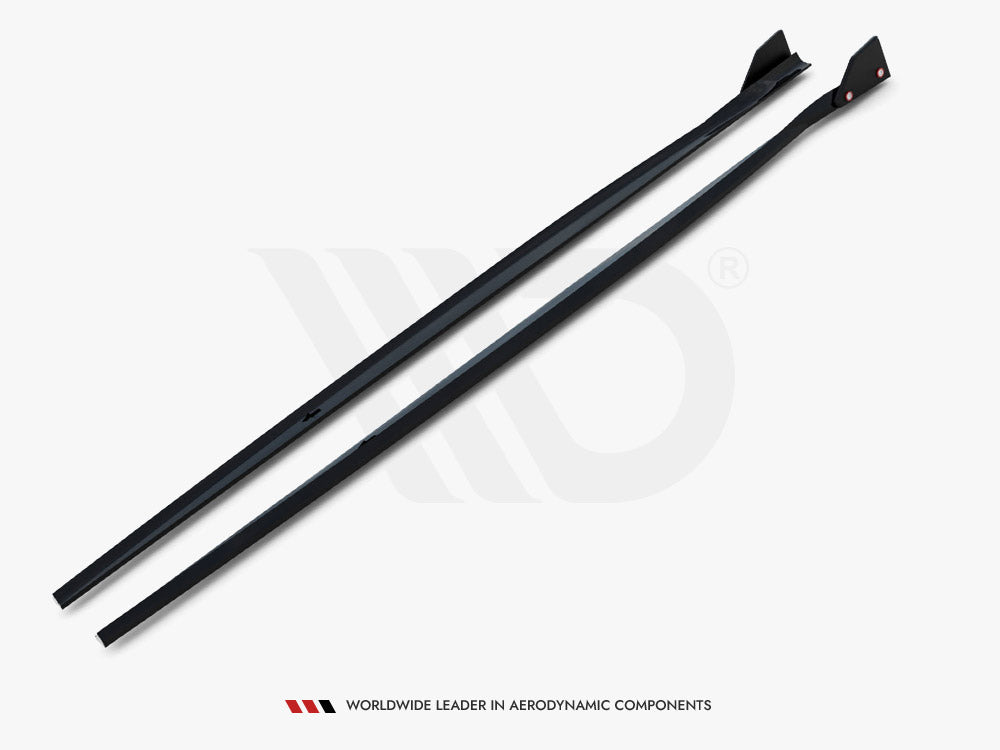 Side Skirts Diffusers V.4 + Flaps - BMW 1 Series (M-Pack / M140i F20 Facelift)