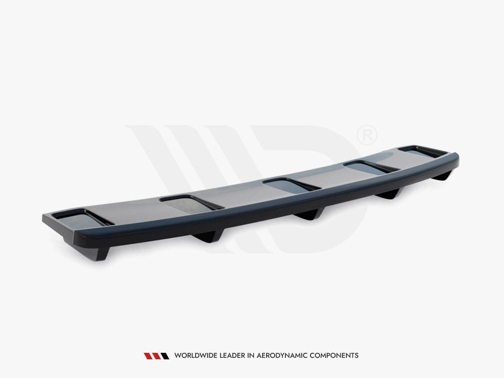 Central Rear Splitter (Vertical Bars) - Audi A7 S Line Facelift