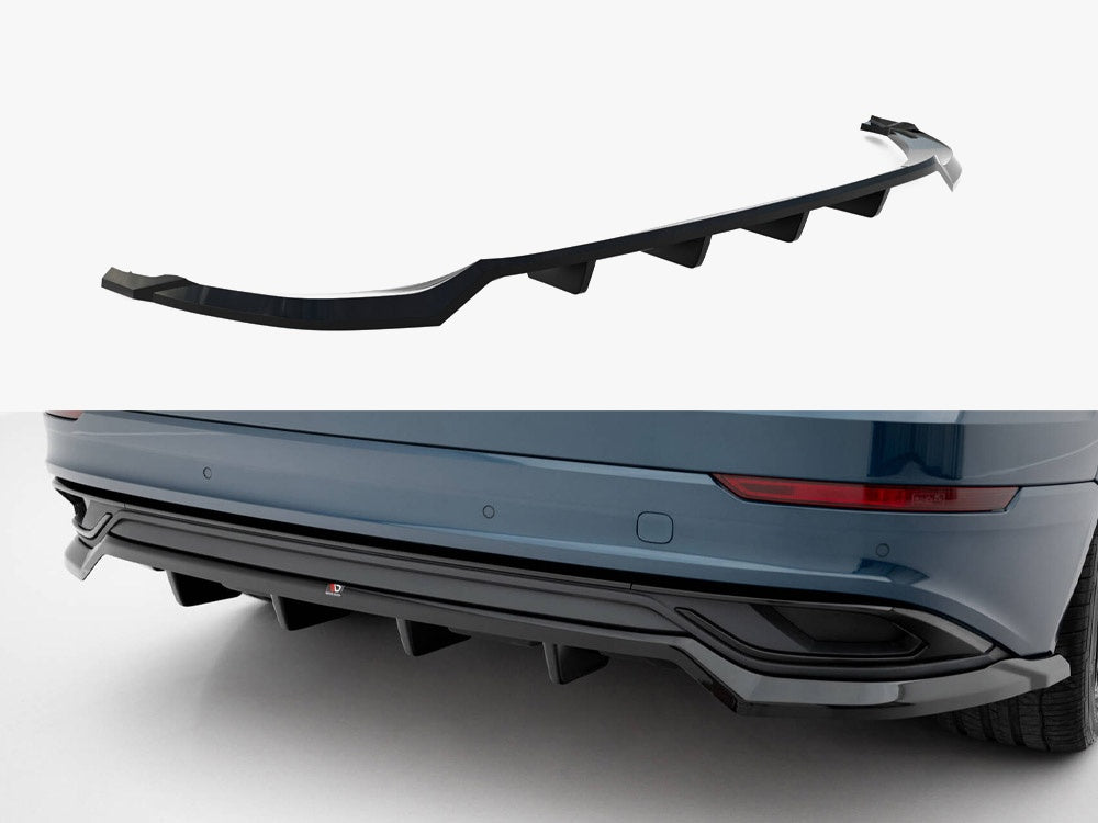 Rear Splitter (Vertical Bars) - Audi Q8 Mk1