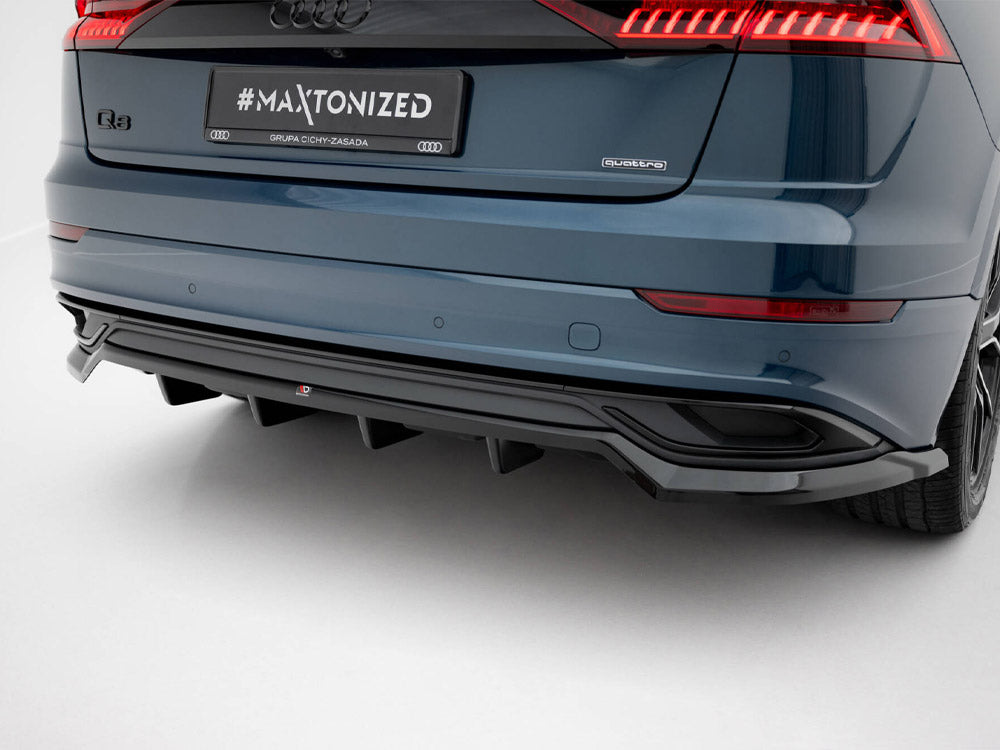 Rear Splitter (Vertical Bars) - Audi Q8 Mk1