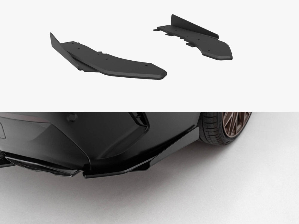 Street Pro Rear Side Splitters + Flaps - BMW M4 (40i G22 / G23)