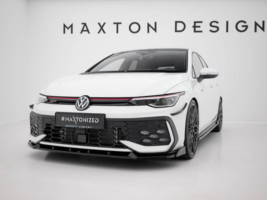 Front Splitter V.2 + Flaps - Volkswagen Golf GTI / GTE / R-Line Mk8 Facelift