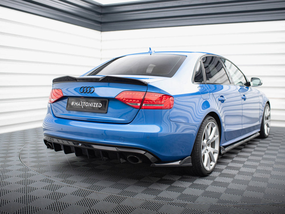 Rear Valance - Audi A4 S Line Sedan / Avant B8 (Version with single exhaust tips on both sides)