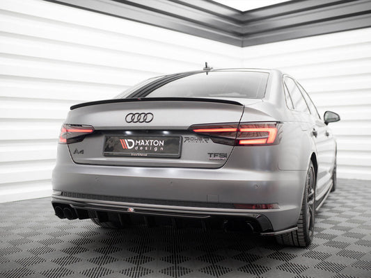 Rear Valance V.1 - Audi A4 S Line B9 (Version with dual exhaust tips on one Side)