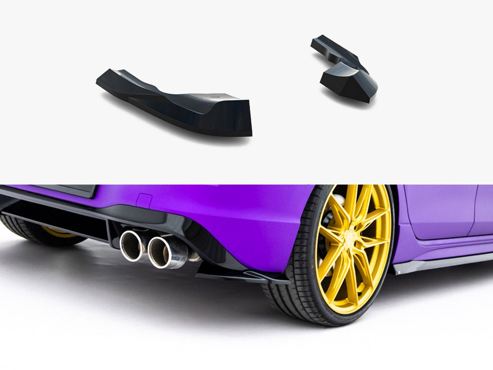 Rear Side Splitters V.8 - Volkswagen Golf R Mk8 / Mk8 Facelift