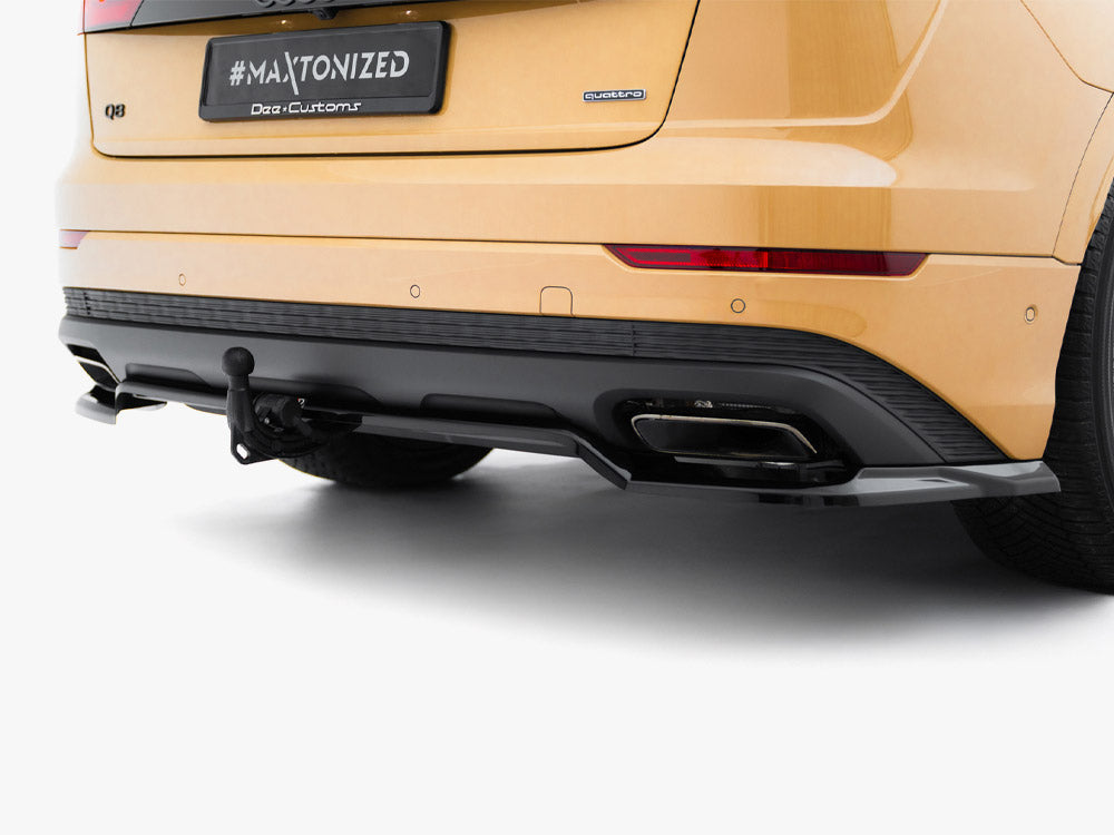 Rear Splitter (Vertical Bars) - Audi Q8 Mk1 Facelift