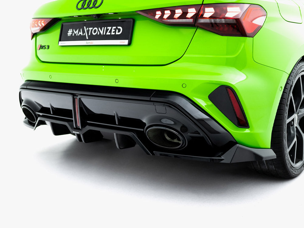 Rear Splitter (Vertical Bars) V.1 - Audi RS3 Sportback 8Y Facelift