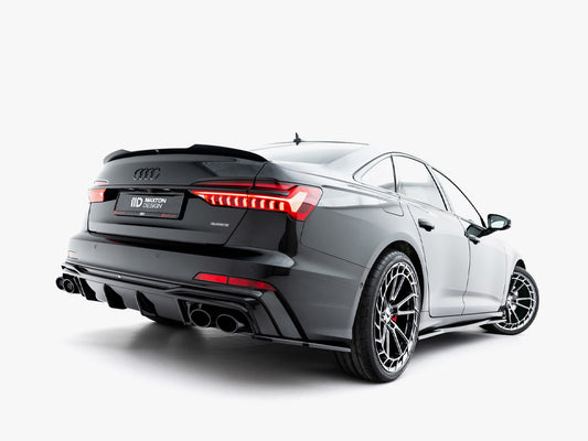 Rear Valance + Exhaust Ends Imitation - Audi A6 S Line / S6 C8 / C8 Facelift