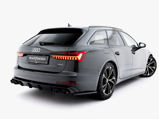 Rear Valance + Exhaust Ends Imitation - Audi A6 Sedan / Avant C8 / C8 Facelift