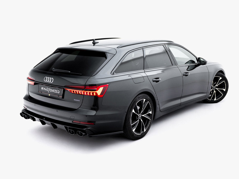 Rear Valance + Exhaust Ends Imitation - Audi A6 Sedan / Avant C8 / C8 Facelift