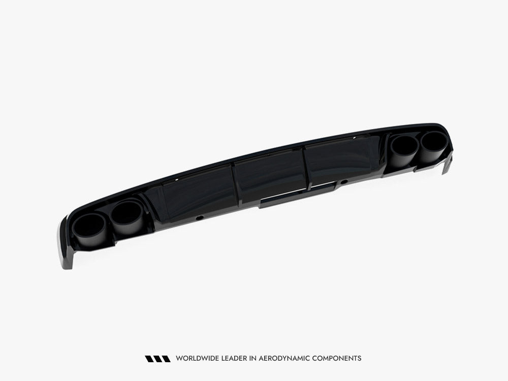 Rear Valance + Exhaust Ends Imitation - Audi A6 Sedan / Avant C8 / C8 Facelift