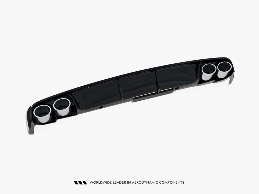 Rear Valance + Exhaust Ends Imitation - Audi A6 Sedan / Avant C8 / C8 Facelift